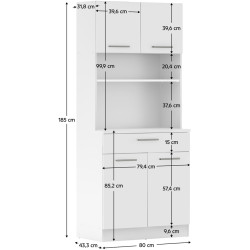 Буфет Tempo Kondela Domis New (White) Thumb