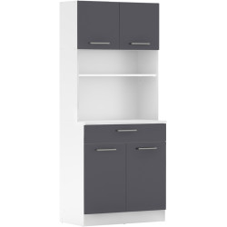 Bufet Tempo Kondela Domis New (White/Graphite) Thumb