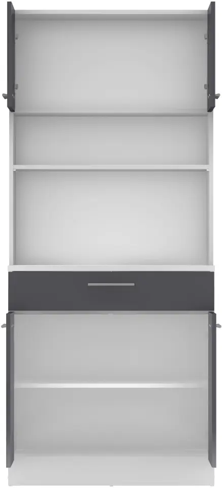 Bufet Tempo Kondela Domis New (White/Graphite)