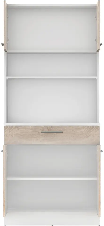 Bufet Tempo Kondela Domis New (White/Sonoma Oak) - 3