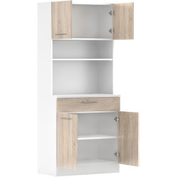 Bufet Tempo Kondela Domis New (White/Sonoma Oak) Thumb