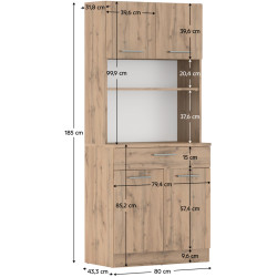 Bufet Tempo Kondela Domis New (Wotan Oak) Thumb