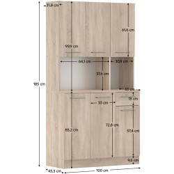 Bufet Tempo Kondela Pelion New (Sonoma Oak) Thumb