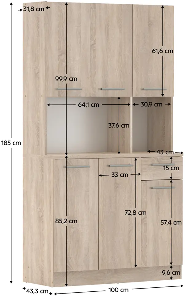 Bufet Tempo Kondela Pelion New (Sonoma Oak)