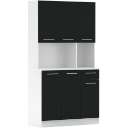 Bufet Tempo Kondela Pelion New (White/Black) Thumb