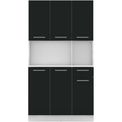 Bufet Tempo Kondela Pelion New (White/Black) Thumb