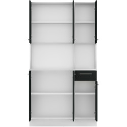 Bufet Tempo Kondela Pelion New (White/Black) Thumb