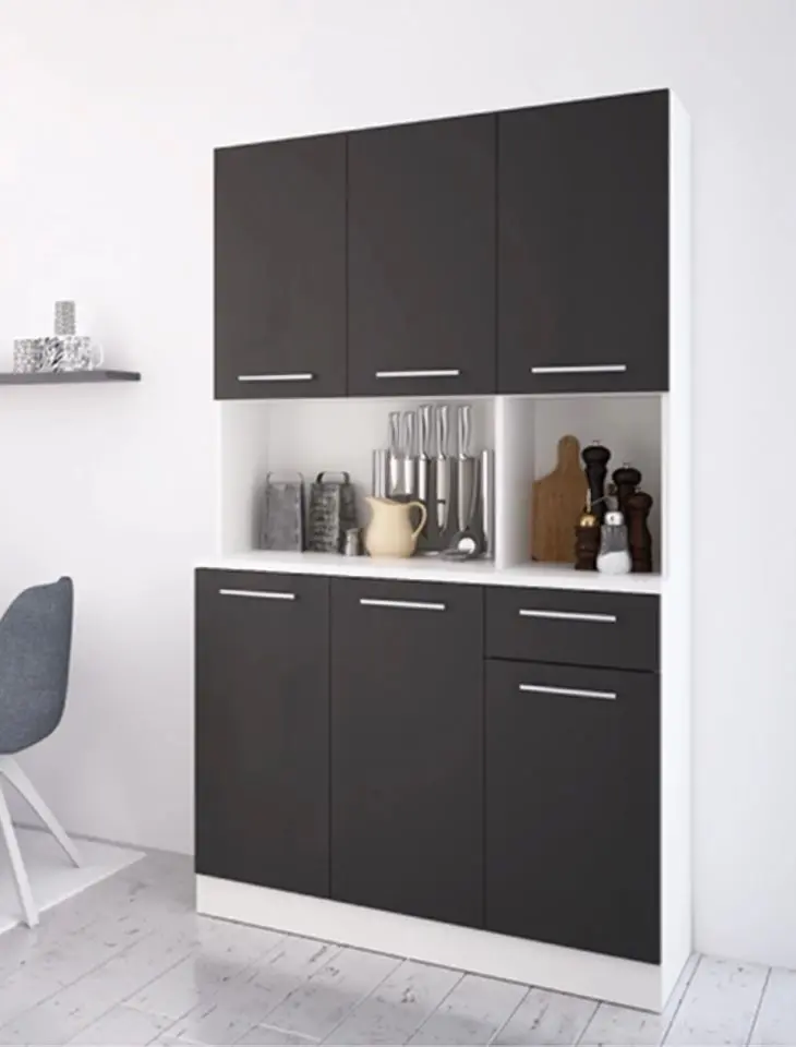 Bufet Tempo Kondela Pelion New (White/Black)