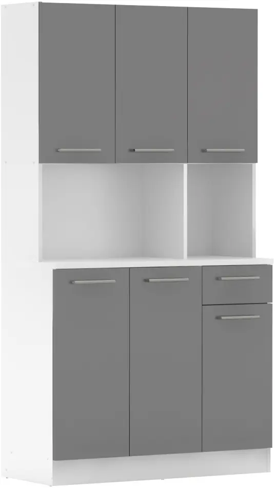 Bufet Tempo Kondela Pelion New (White/Graphite)