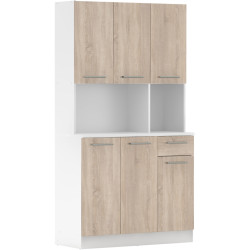 Bufet Tempo Kondela Pelion New (White/Sonoma Oak) Thumb