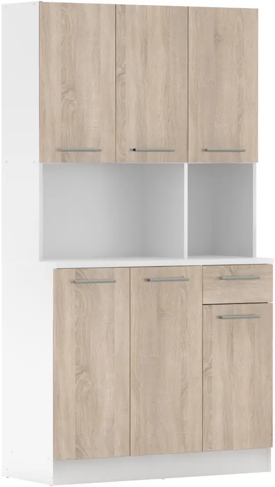 Bufet Tempo Kondela Pelion New (White/Sonoma Oak) - 2