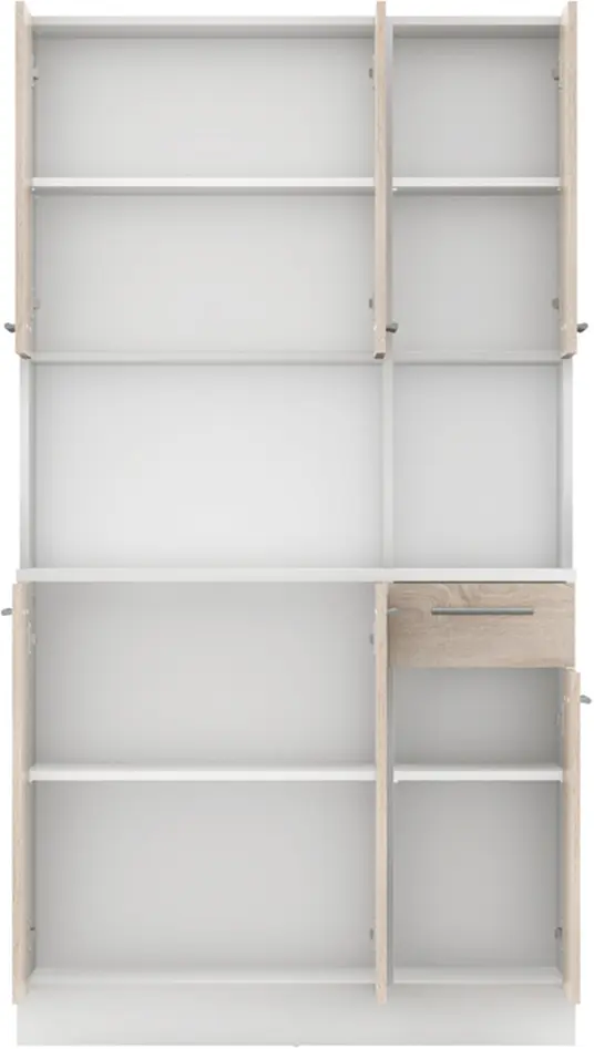 Bufet Tempo Kondela Pelion New (White/Sonoma Oak) - 4