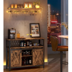 Буфет Vasagle LSC092B01 (Rustic Brown/Black) Thumb