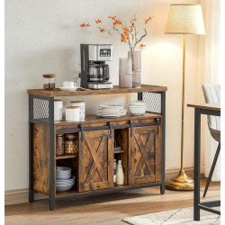 Буфет Vasagle LSC092B01 (Rustic Brown/Black)