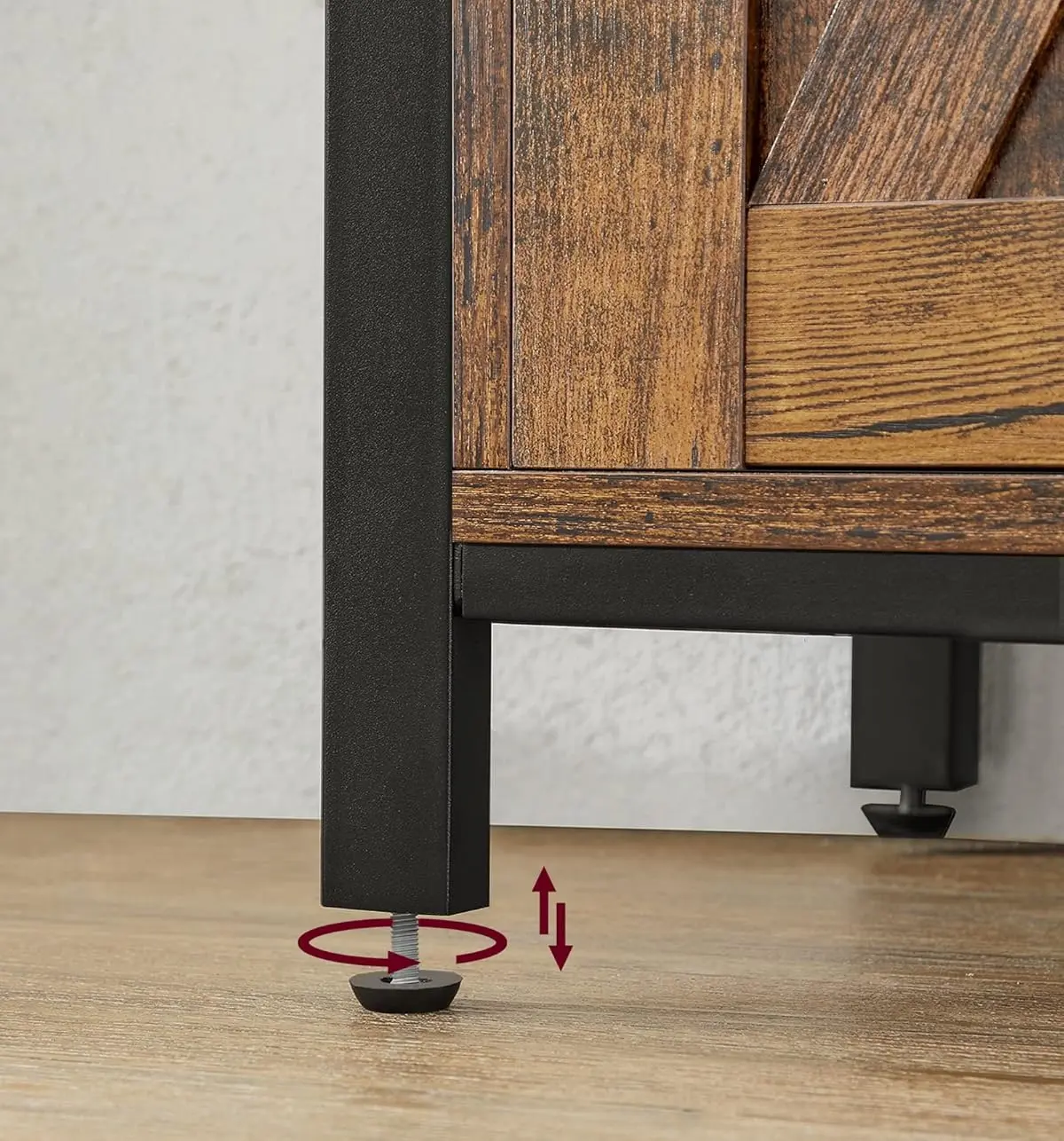 Буфет Vasagle LSC092B01 (Rustic Brown/Black)