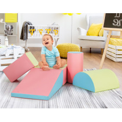 Modul moale pentru joc Costway FH10095BL (Green/Pink/Blue) Thumb