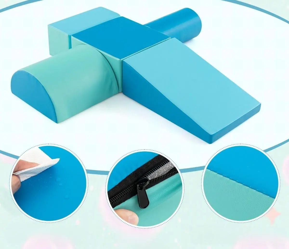 Modul moale pentru joc Costway FH10095NY (Blue) - 6