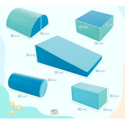 Modul moale pentru joc Costway FH10095NY (Blue) Thumb