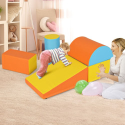 Мягкий игровой модуль Costway FH10095YW (Yellow/Orange/Blue) Thumb