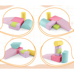 Modul moale pentru joc Costway FH10099RO (Pink/Blue) Thumb