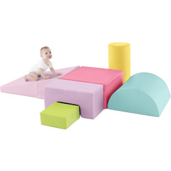 Modul moale pentru joc Costway FH10099RO (Pink/Blue) Thumb