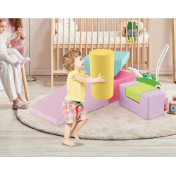 Modul moale pentru joc Costway FH10099RO (Pink/Blue) Thumb