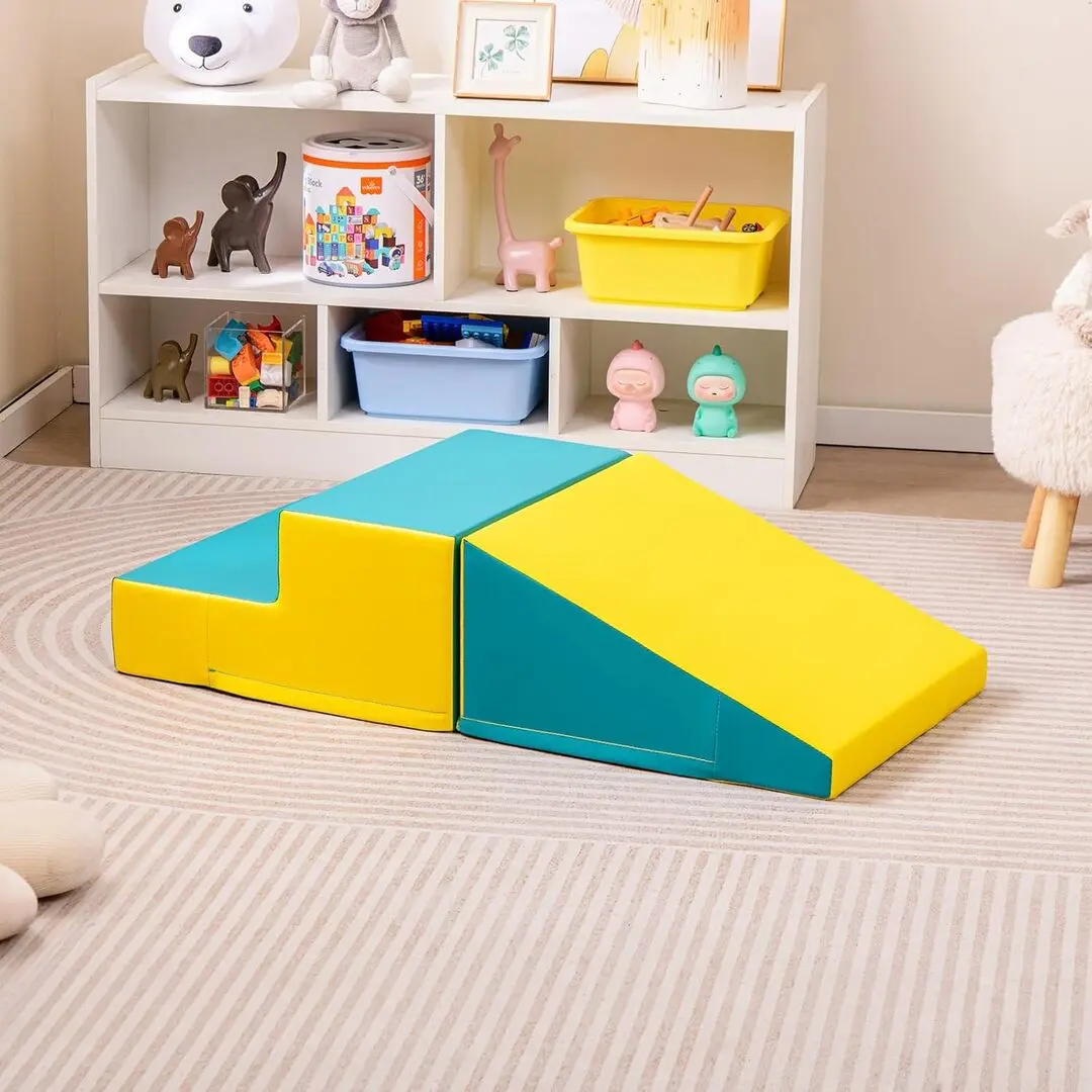 Мягкий игровой модуль Costway FH10117GN (Yellow/Blue)