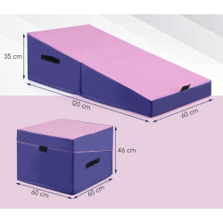 Modul moale pentru joc Costway FH10120PI (Purple/Pink) Thumb