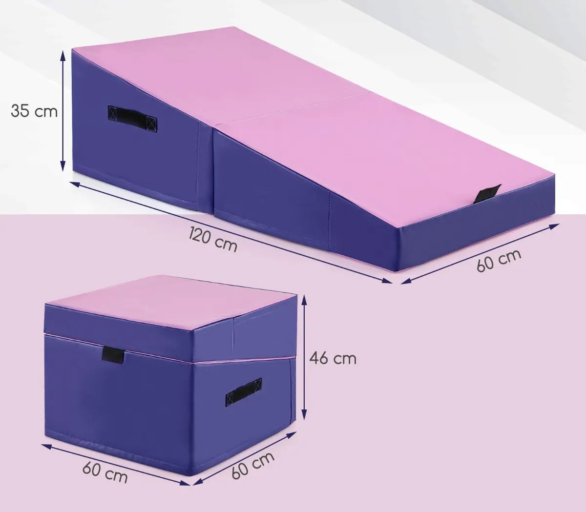 Modul moale pentru joc Costway FH10120PI (Purple/Pink) - 4