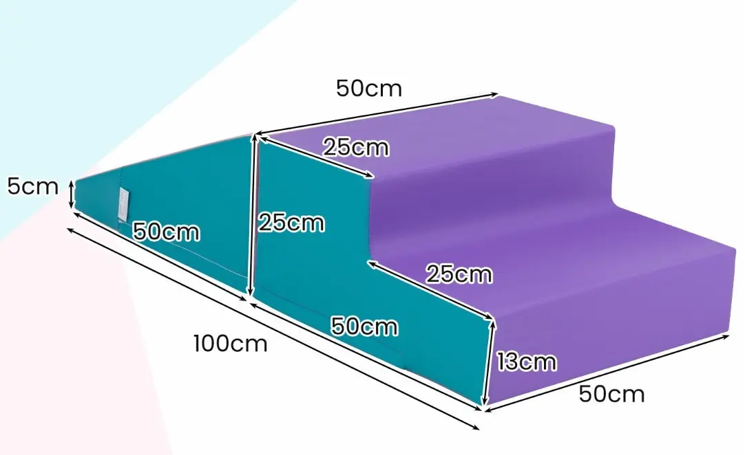 Мягкий игровой модуль Costway FH10121VT (Blue/Pink) - 3