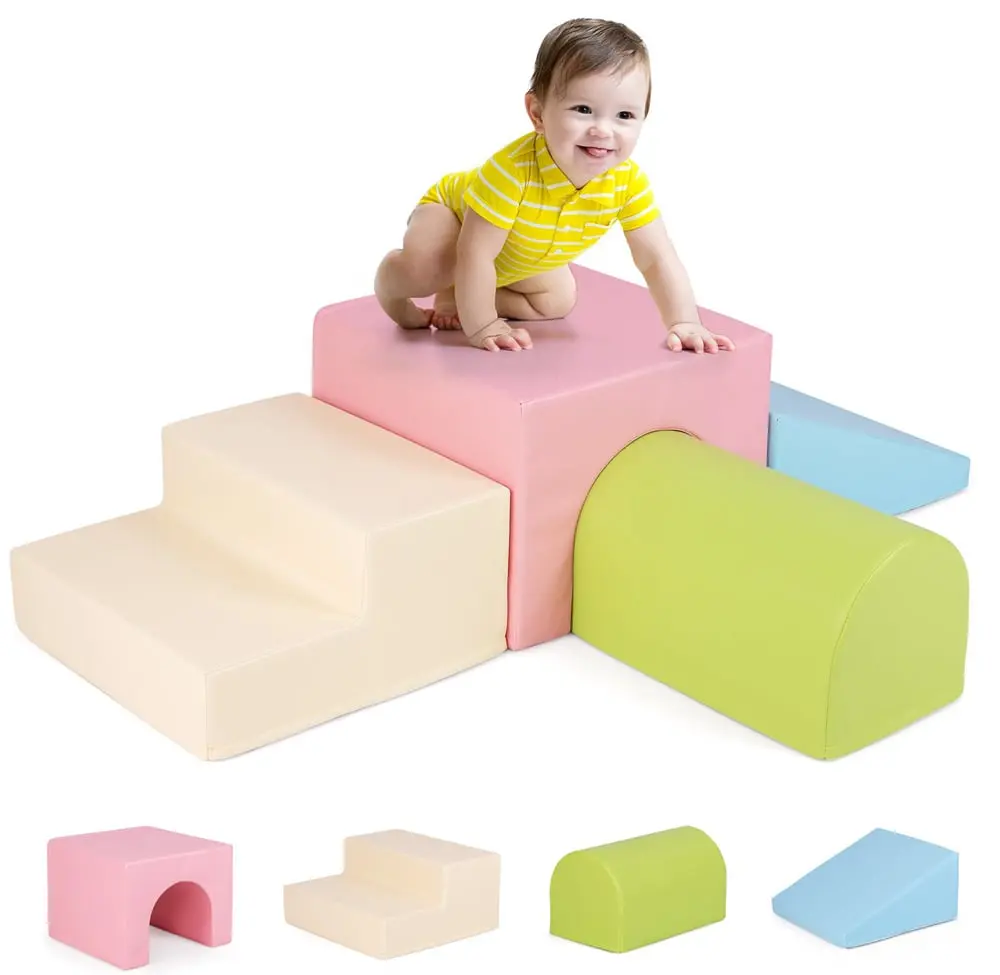 Мягкий игровой модуль Costway FH10128PI (Pink/Blue) - 3