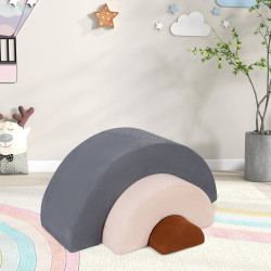 Мягкий игровой модуль Costway HV10430HS (Grey/Beige)