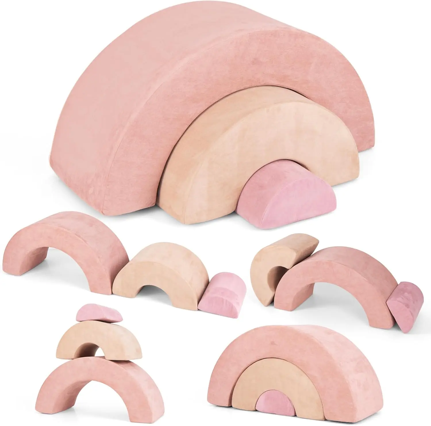 Мягкий игровой модуль Costway HV10430PI (Pink) - 2