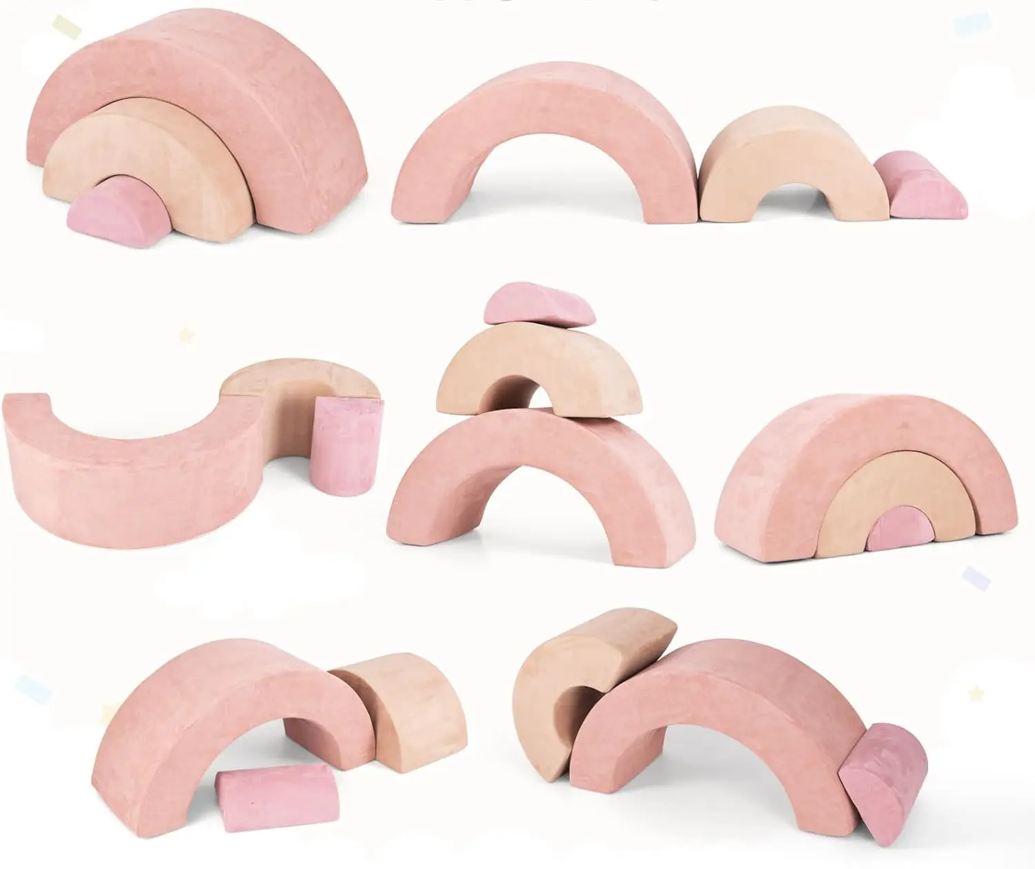 Мягкий игровой модуль Costway HV10430PI (Pink) - 3