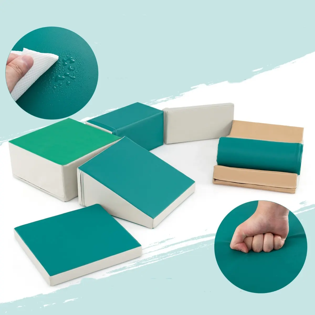 Мягкий игровой модуль Costway SP37495GN (Green) - 3