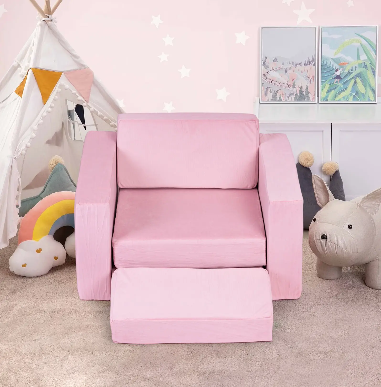 Мягкий игровой модуль Ecotoys TMSRT-13 (Pink) - 7