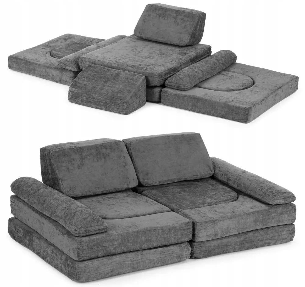 Modul moale pentru joc Ecotoys TMSRT-17-GY (Grey)