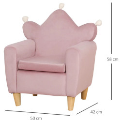 Fotoliu pentru copii Homcom 310-060 (Pink) Thumb
