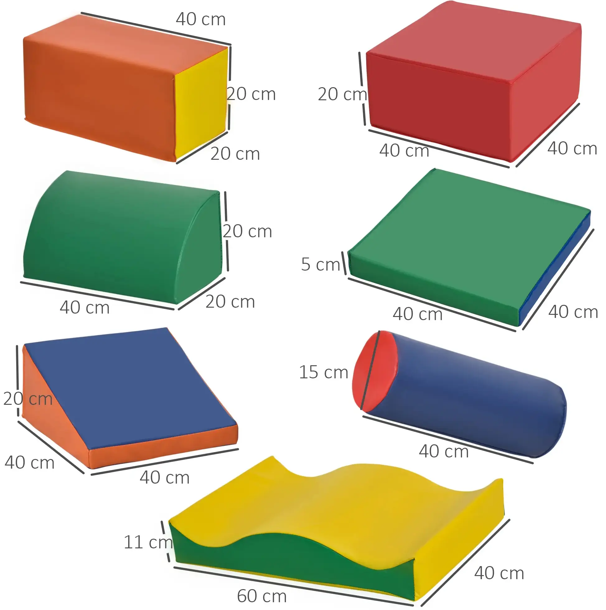 Комплект мягких модулей Homcom 3D0-006 (Multicolor) - 3
