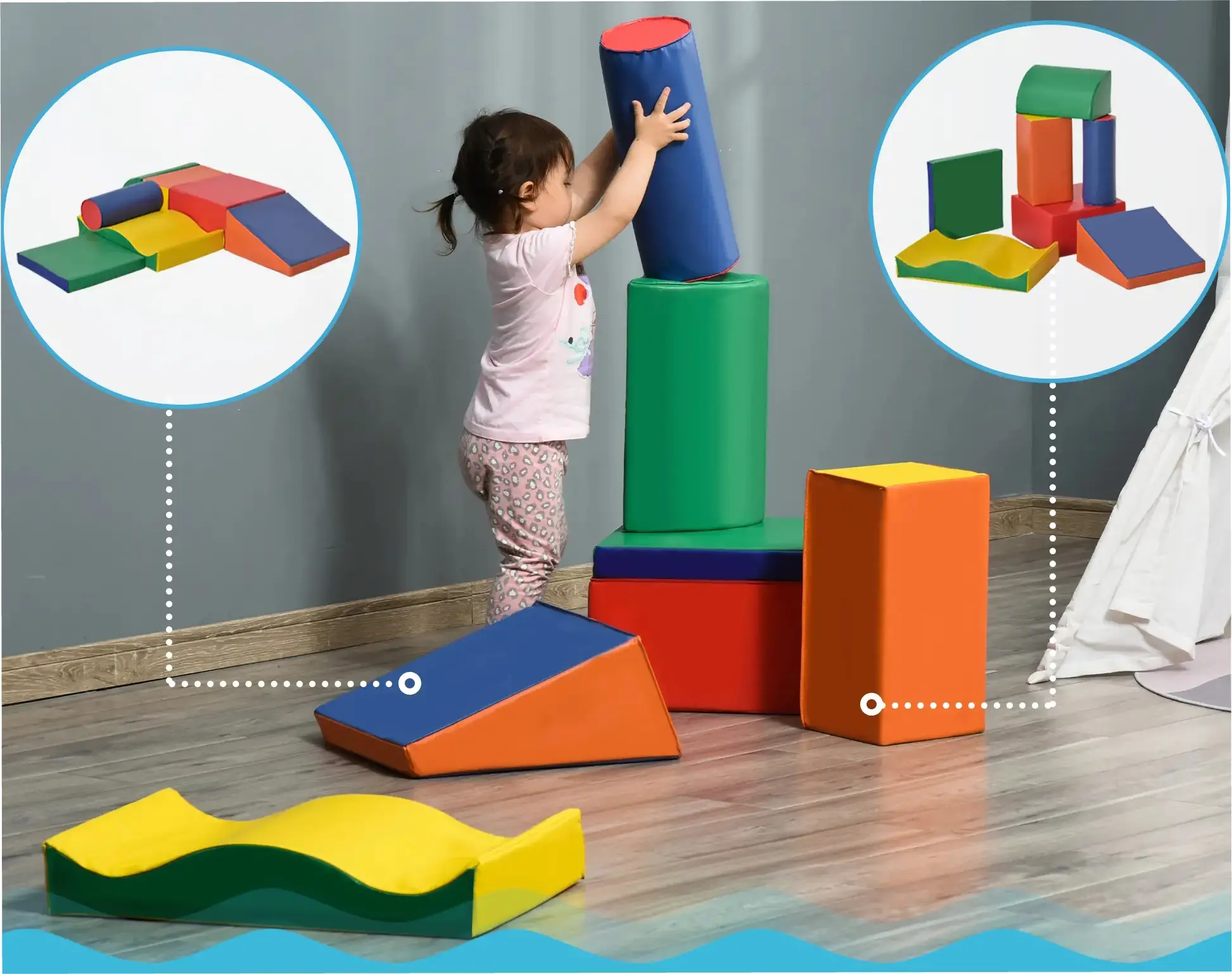 Комплект мягких модулей Homcom 3D0-006 (Multicolor) - 4