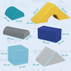Комплект мягких модулей Homcom 3D0-008V01MX (Multicolor) Thumb