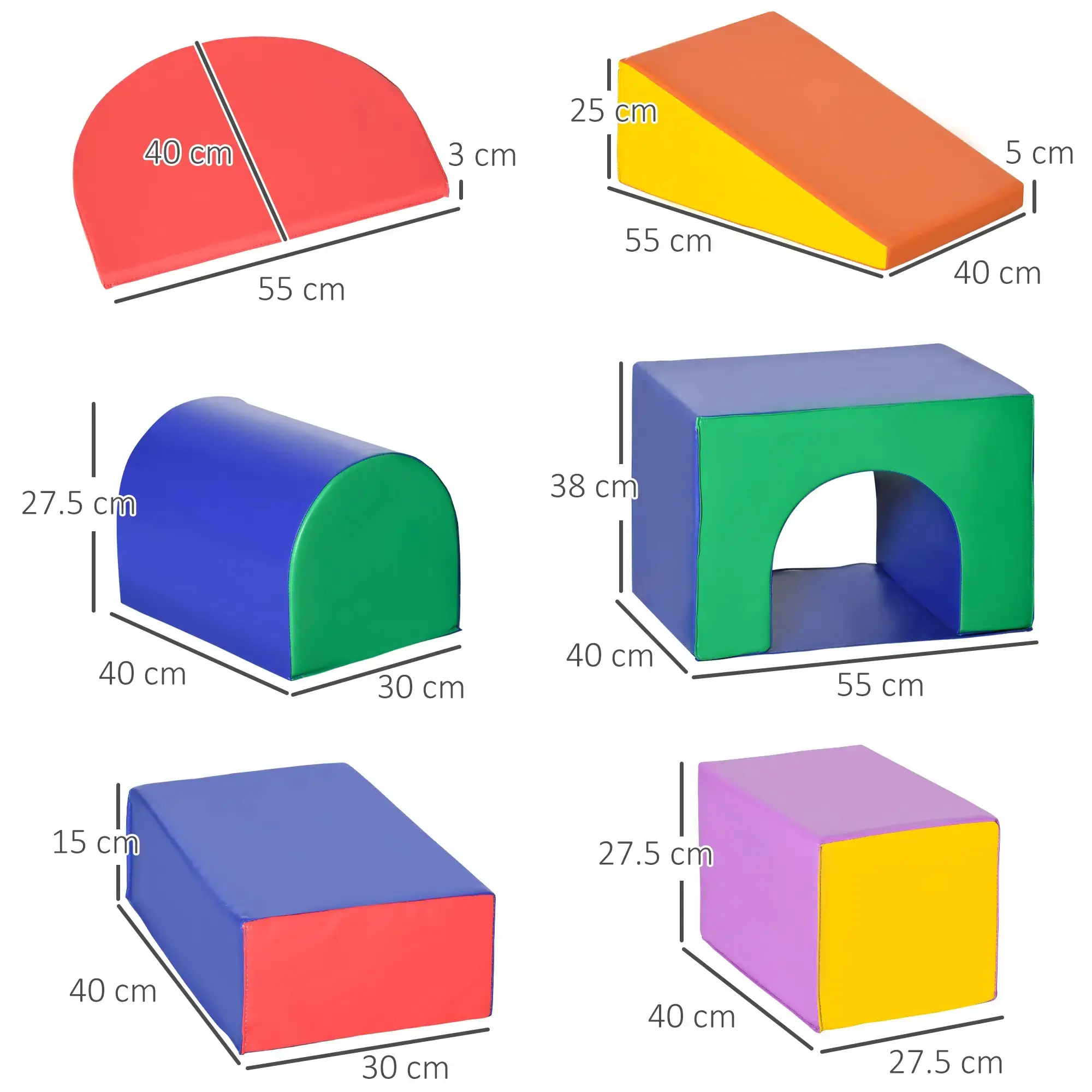 Комплект мягких модулей Homcom 3D0-012V00MX (Multicolor) - 5