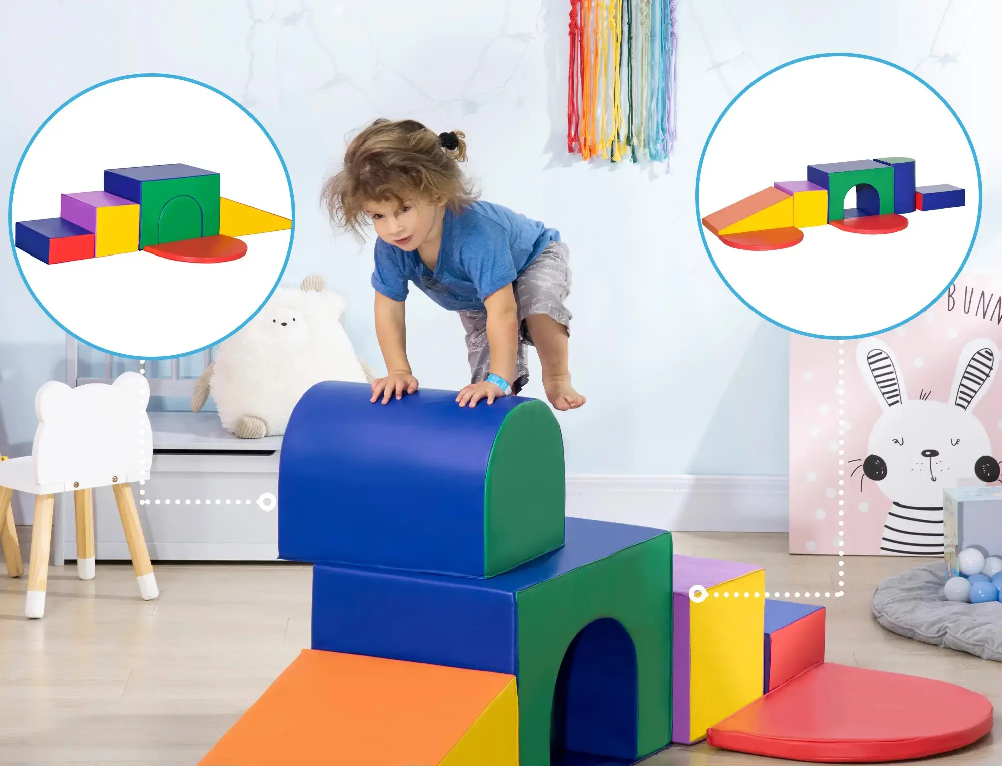 Комплект мягких модулей Homcom 3D0-012V00MX (Multicolor) - 7