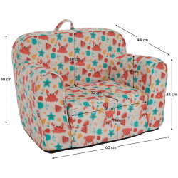 Кресло Tempo Kondela Kidy (Multicolor) Thumb