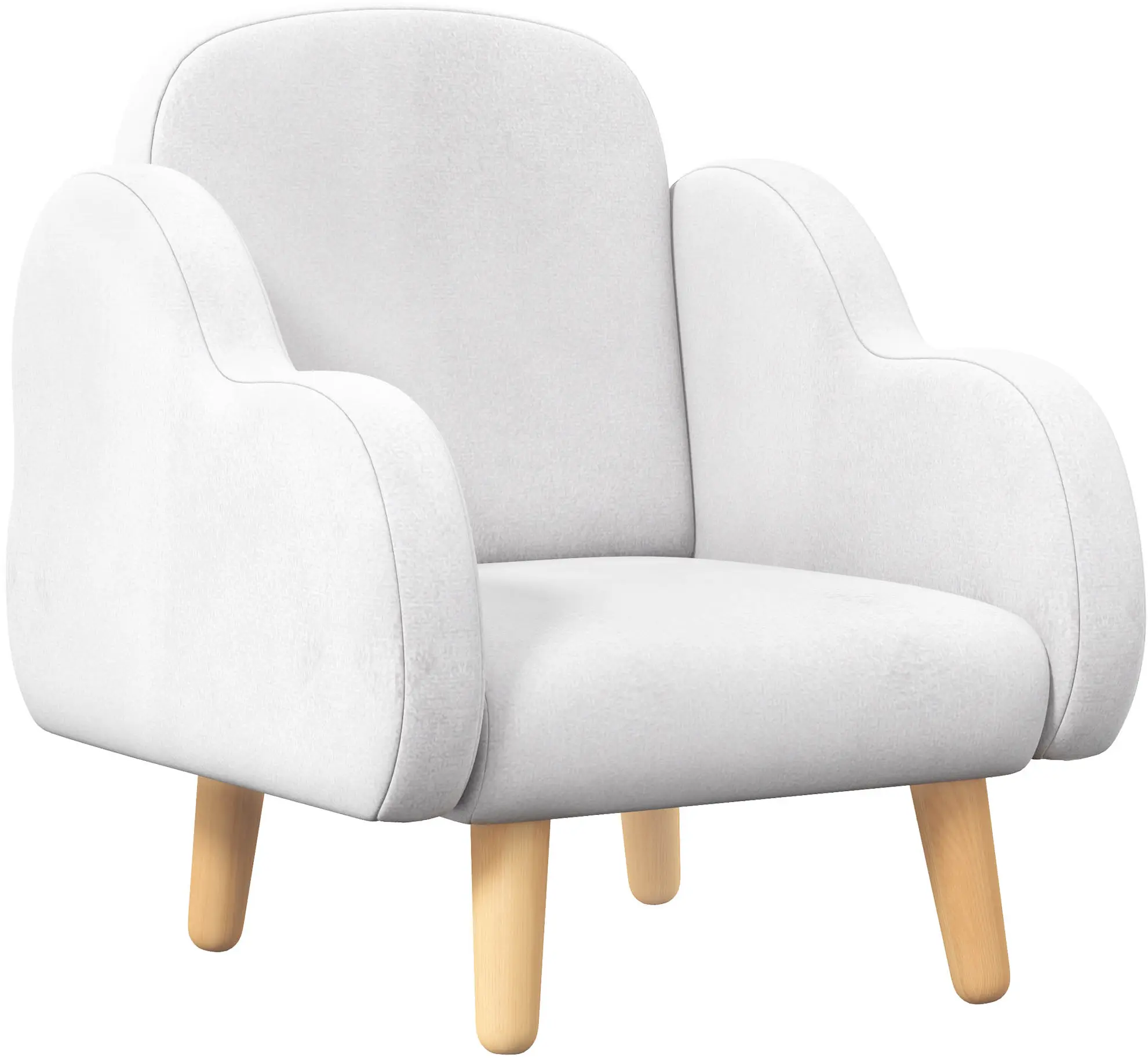Кресло Zonekiz 310-066V81WT (White/Wood) - 2