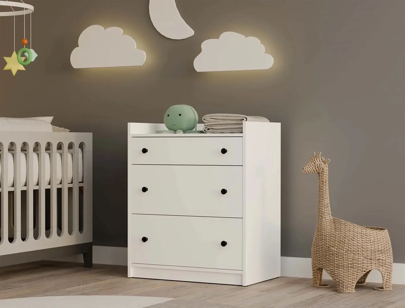 Comoda TopEshop Houston (White)