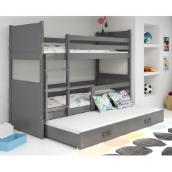 Pat suprapus BMS Group Rico cu pat retractabil 90x190 (Graphite)