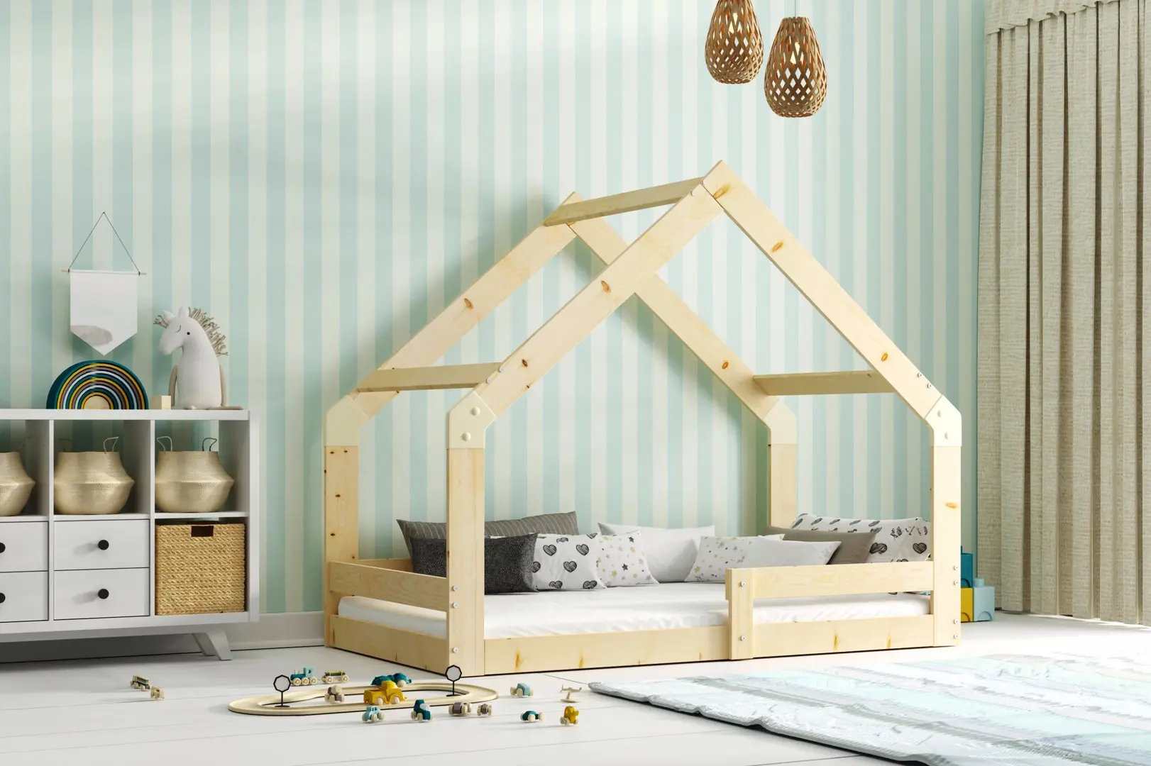 Кровать BMS Group Domek 80x160 (Natural)