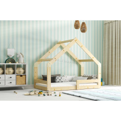 Кровать BMS Group Domek с матрасом 80x160 (Natural)