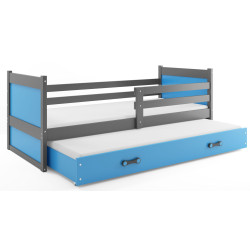 Кровать BMS Group Rico с выдвижной кроватью 90x190 (Graphite/Blue) Thumb